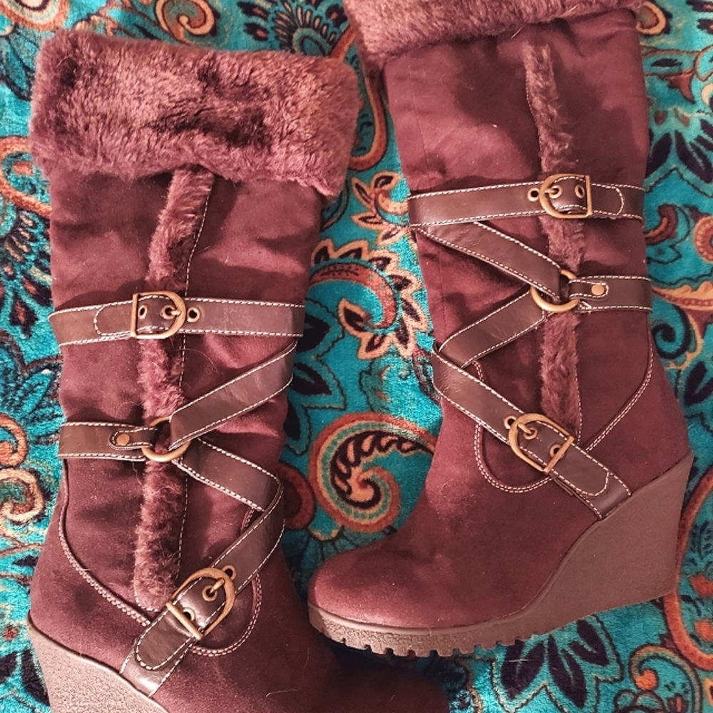 Women's Wedged-Heel Boots